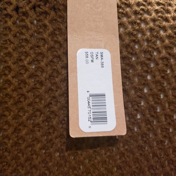 NWT Steve Madden Knit Cape. One Size. Cocoa Brown - Picture 5 of 11